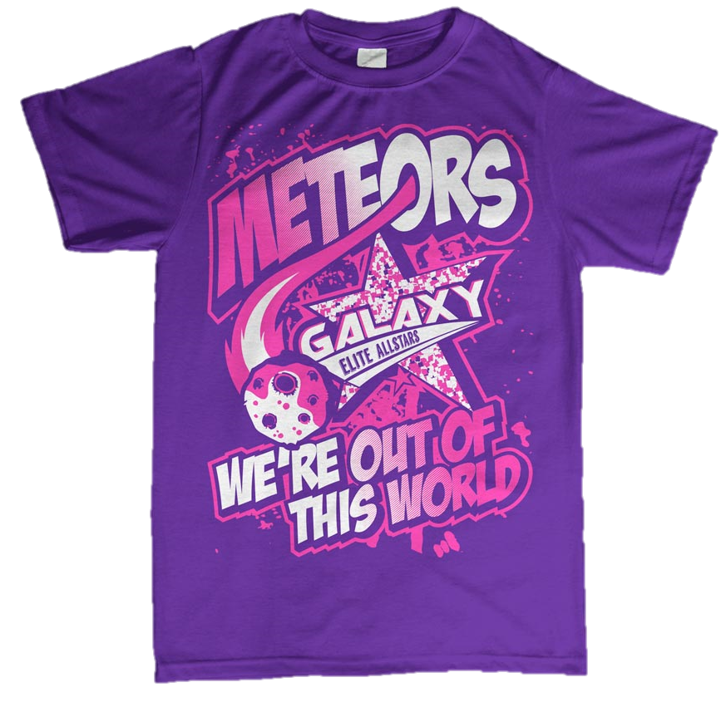 Custom T-Shirt – Galaxy Meteors Cheerleading