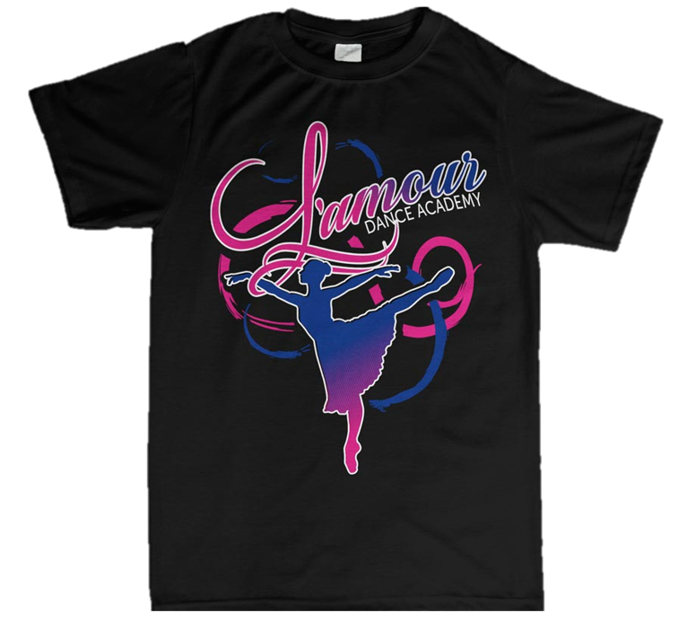 Custom T-Shirt – L’amour Dance Academy – TLC Spirit Wear