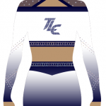 Navy Sublimation Cheerleading Uniform