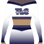 Navy Sublimation Cheerleading Uniform