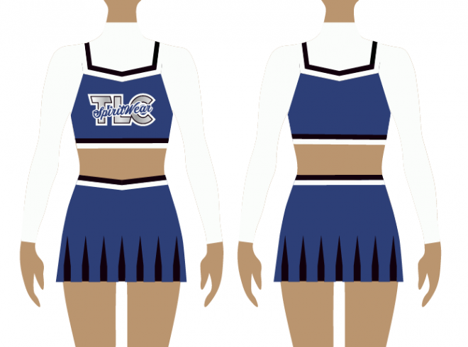 Polyester Cheerleading Uniform
