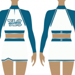 Teal Cheerleading Uniform