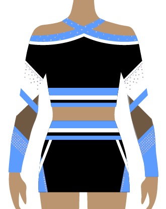 Sky Blue Cheerleading Uniform