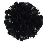 Black Metallic Cheerleading Pom Pom