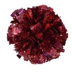 Dark Pink Hologram Cheerleading Pom Pom