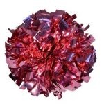 Light Pink Metallic Cheerleading Pom Pom