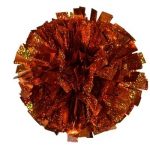 Orange Hologram Cheerleading Pom Pom
