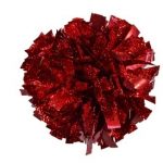 Red Hologram Cheerleading Pom Pom