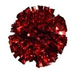 Red Metallic Cheerleading Pom Pom