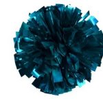 Teal Metallic Cheerleading Pom Pom