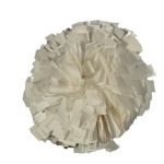 White Metallic Cheerleading Pom Pom