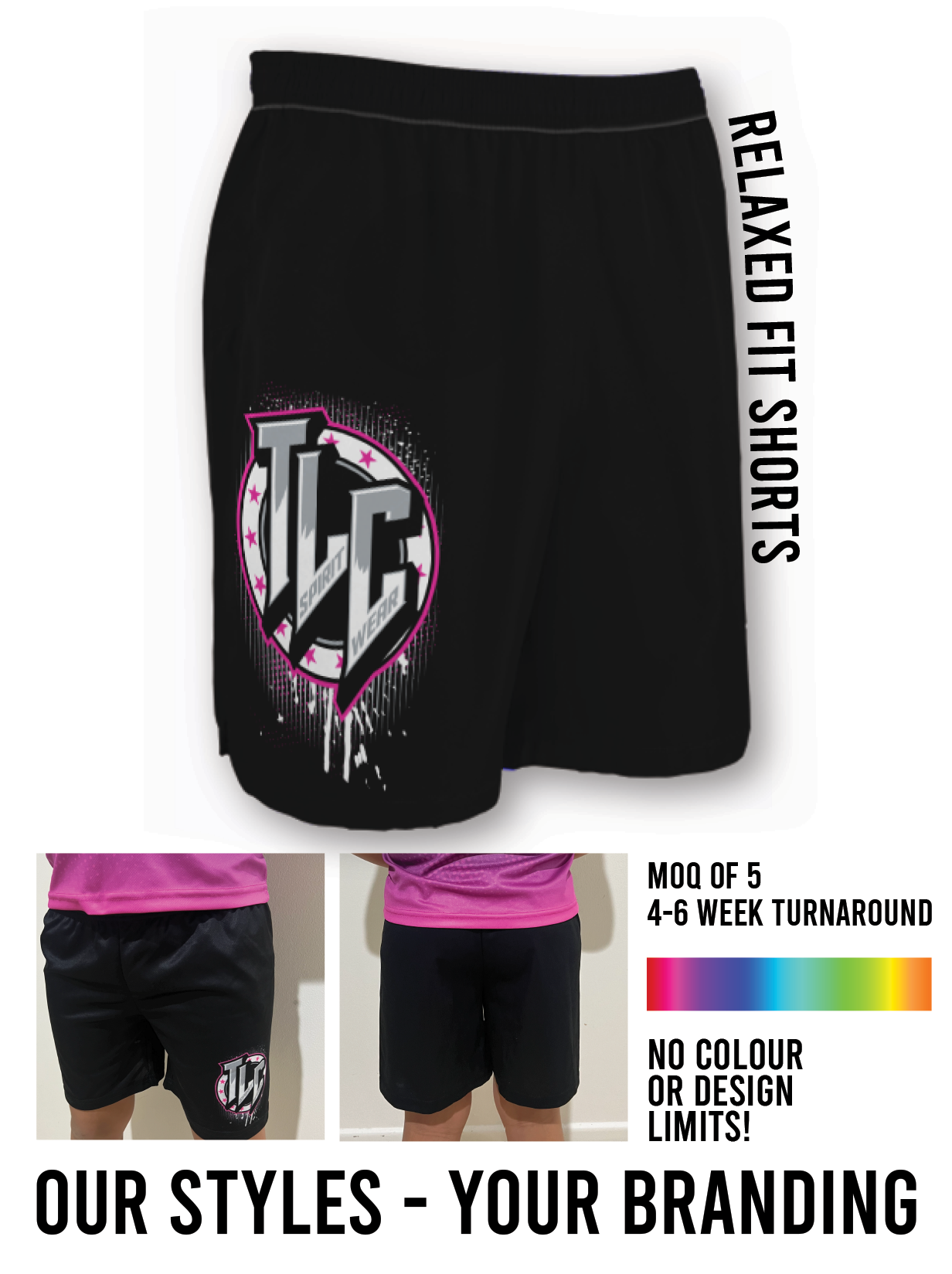 Sublimation Training Wear Relaxed Fit Shorts