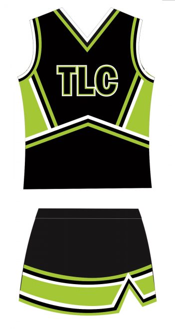 TLC Spirit Wear Neon Traditional Cheerleading Uniforms