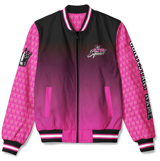 Custom Bomber Jacket – Glitter Squad – TLC Spirit Wear