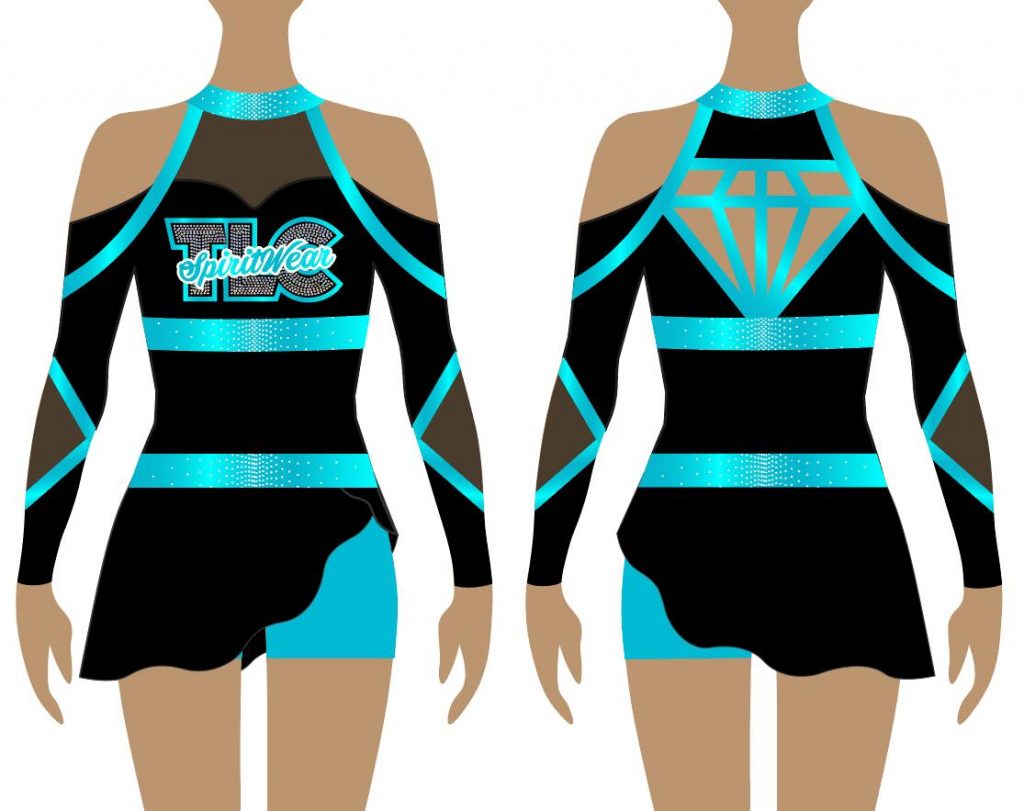 Lycra Uniform BLUE DIAMOND TLC Spirit Wear