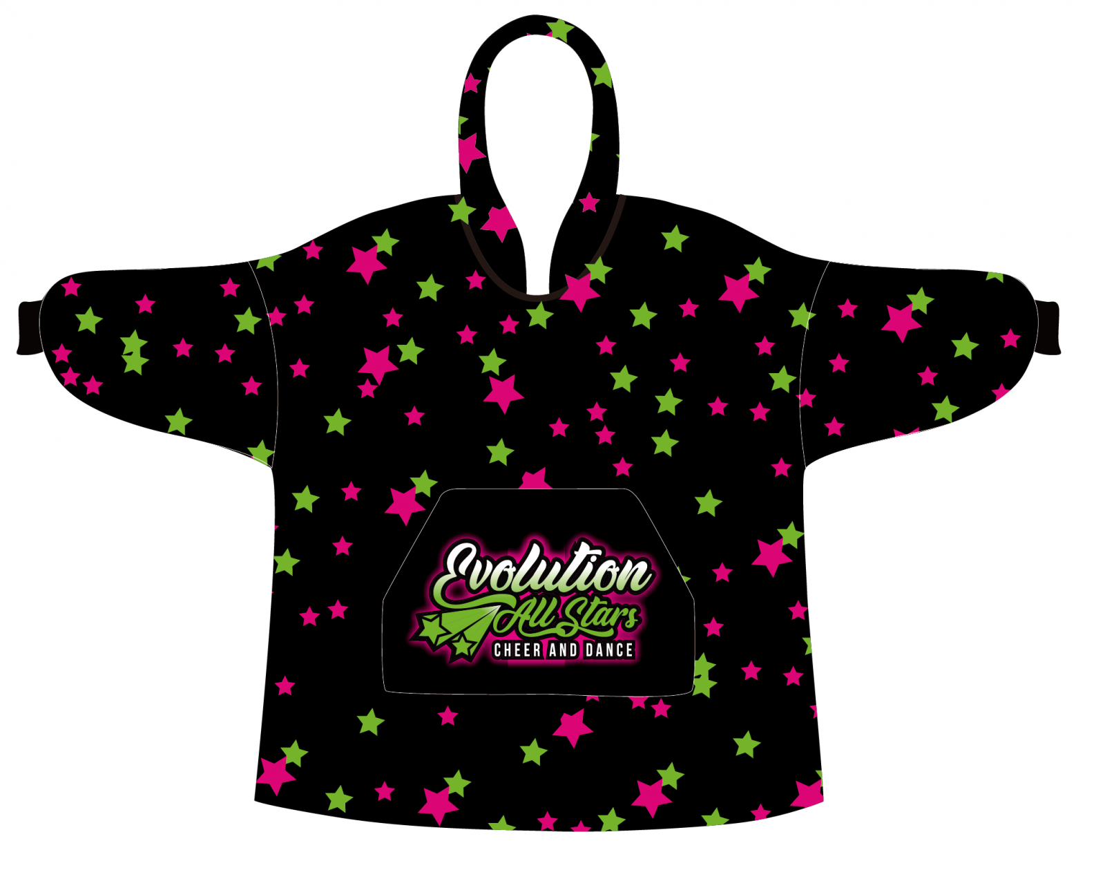 Custom Hooded Blanket Evolution TLC Spirit Wear