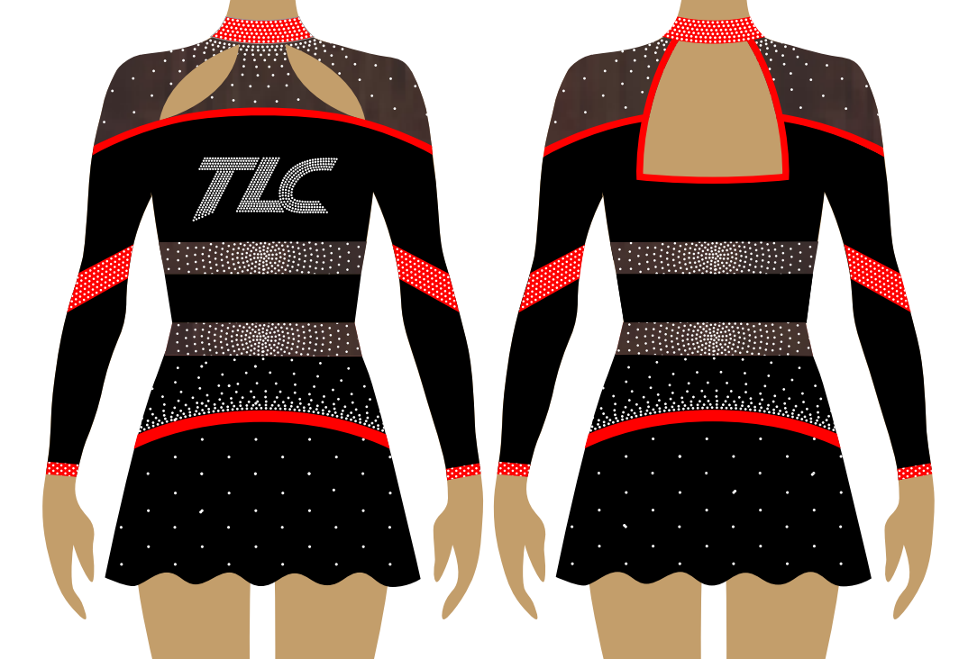 Lycra Uniform SCARLET – TLC Spirit Wear