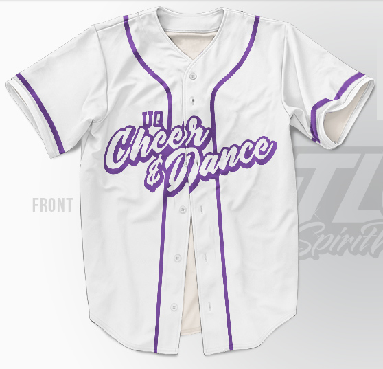 Custom Baseball Jersey – UQ Cheer & Dance