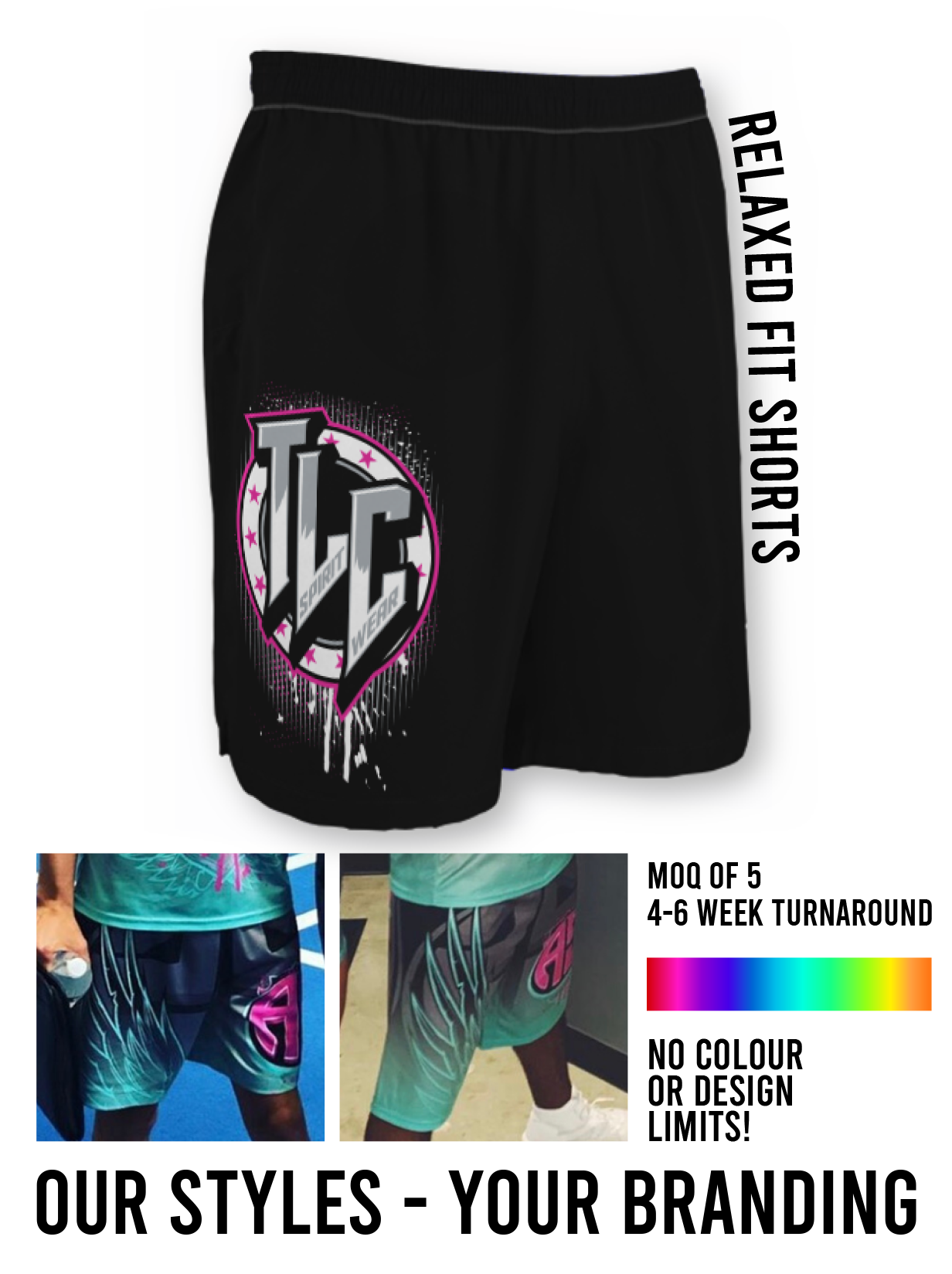 Sublimation Training Wear Relaxed Fit Shorts