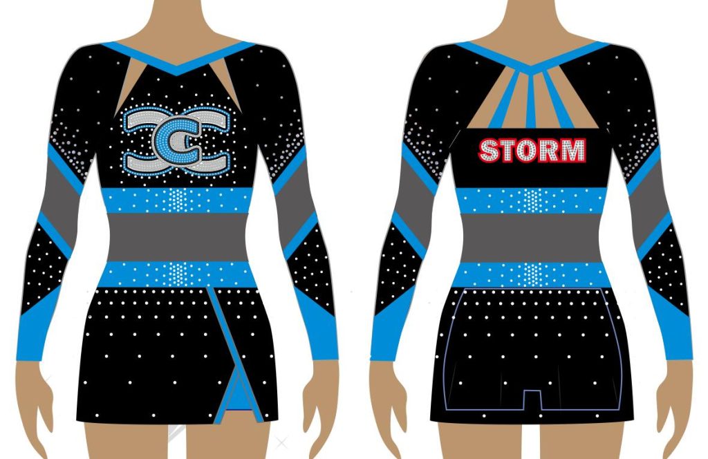 Lycra Uniform Canberra City Cheer Storm TLC Spirit Wear