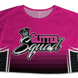 Custom Crop Top Tee – Glitter Squad