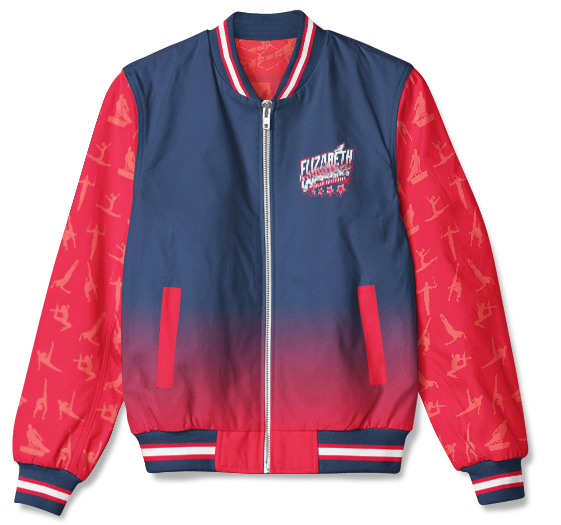 Custom Bomber Jacket – Elizabeth Gymnastics – TLC Spirit Wear