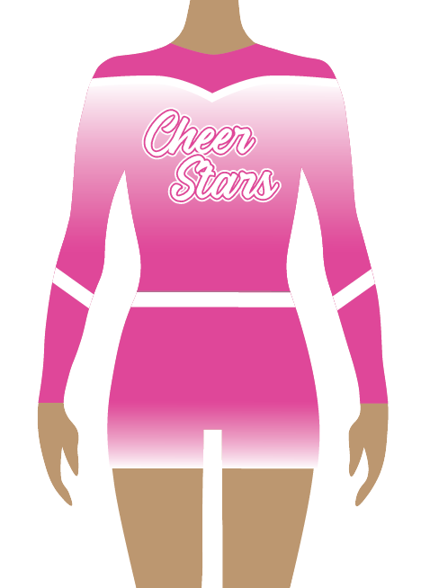 Sublimation Cheer Stars Pink
