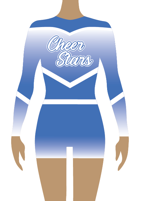 Sublimation Cheer Stars Blue