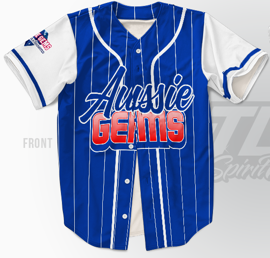 Custom Baseball Jersey – Aussie Gems