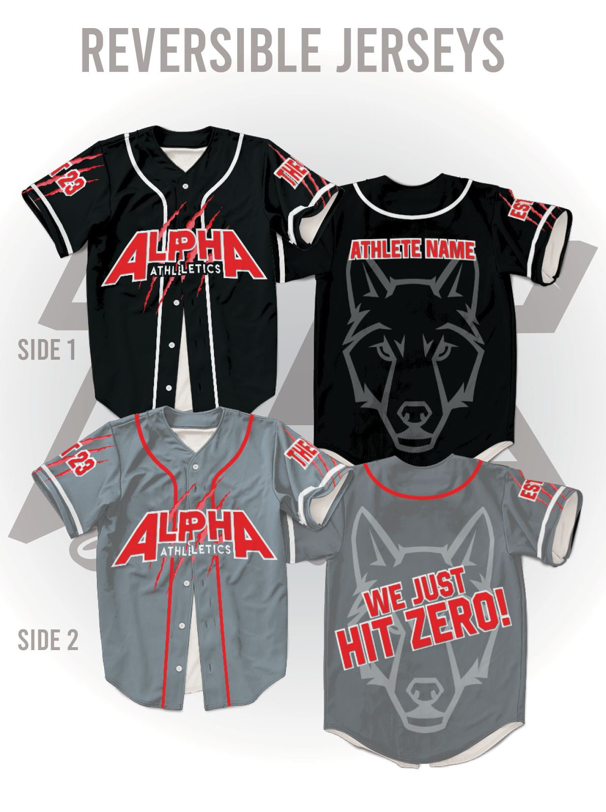 Custom Baseball Jersey – Alpha Reversible Jersey
