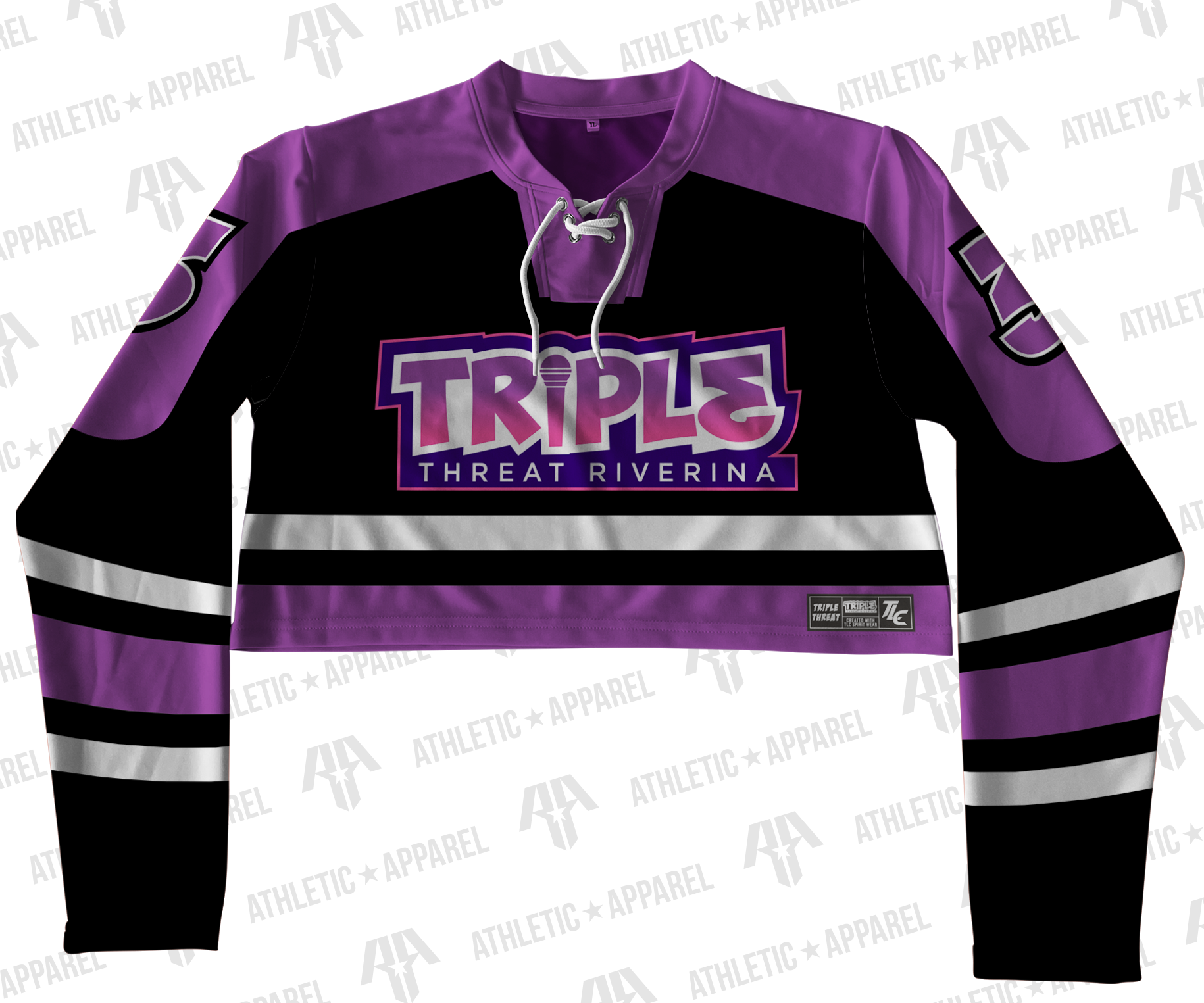 Custom Hockey Jersey Crop – Triple Threat