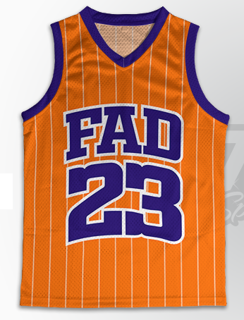Custom Basketball Singlet – FAD Orange