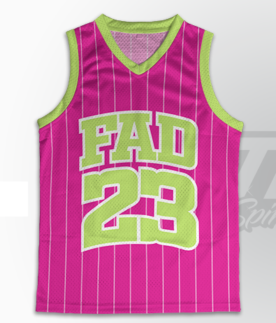 Custom Basketball Singlet – FAD Pink