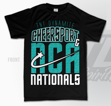 Custom T-Shirt – TNT All Stars Cheer Cheersport & NCA Nationals Tour