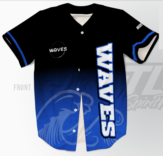 Custom Baseball Jersey – Waves