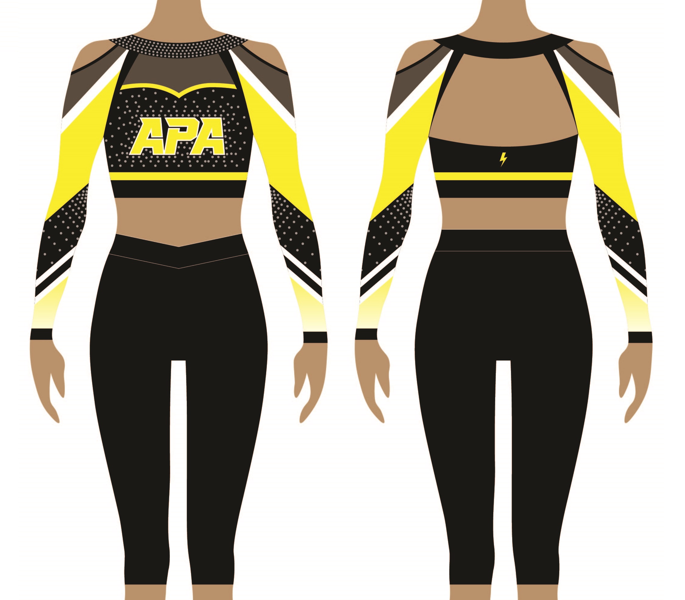 Ample Power Allstars Dance Pom Uniform with TLC Spirit Wear