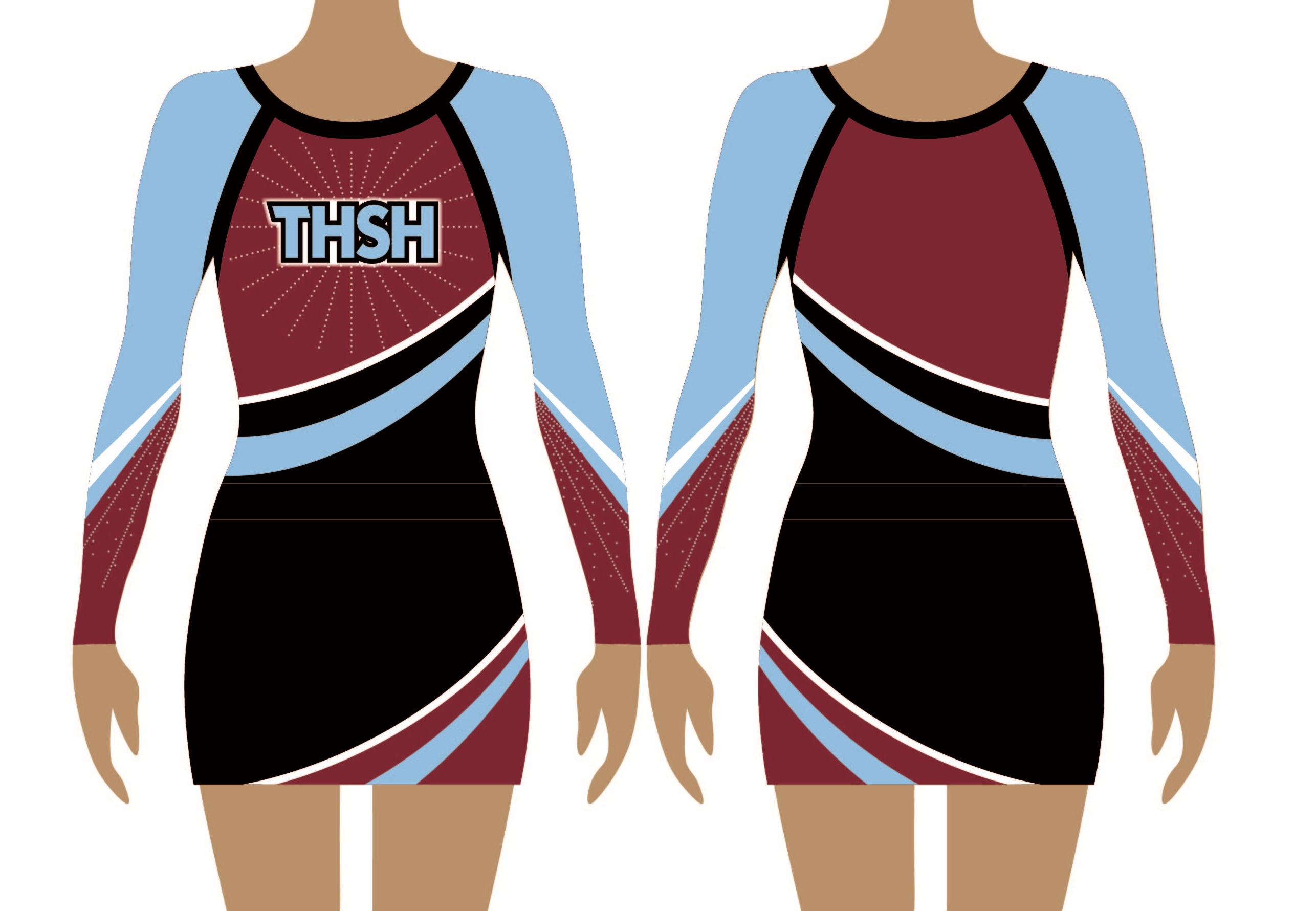 Hill Sports High School Allstar Cheerleading Uniforms with TLC Spirit Wear