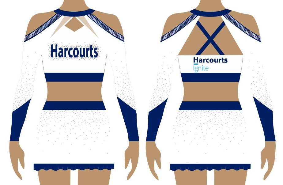 Harcourts Real Estate Promotional Cheerleading Uniforms