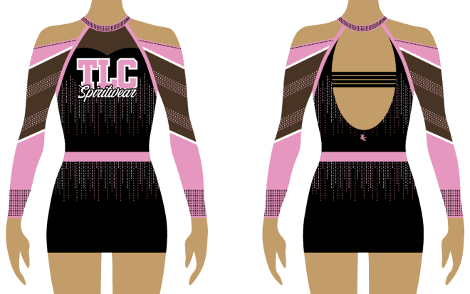 Pink Cheerleading Uniform TLC Spirit Wear Australia and New Zealand