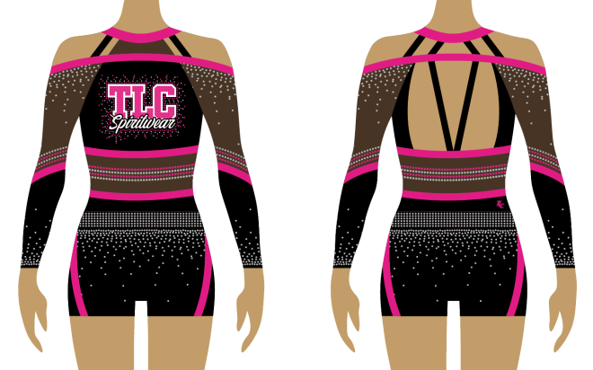 Pink Cheerleading Uniform TLC Spirit Wear Australia and New Zealand