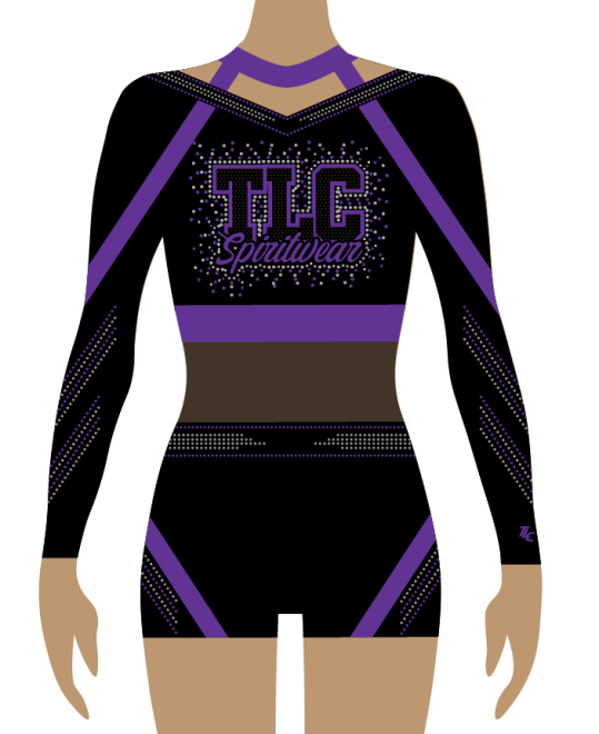 Purple Cheerleading Uniform TLC Spirit Wear Australia and New Zealand