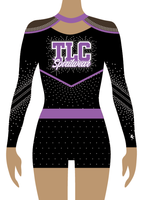 Purple Cheerleading Uniform TLC Spirit Wear Australia and New Zealand