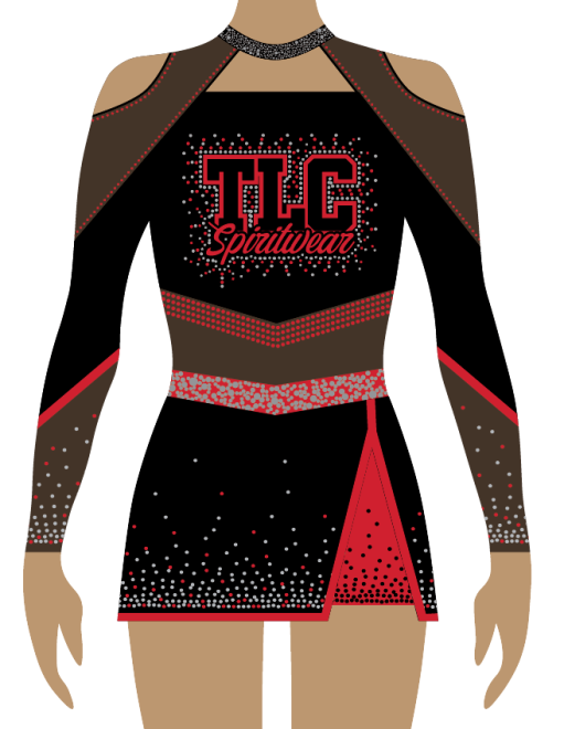 Red Cheerleading Uniform TLC Spirit Wear Australia and New Zealand