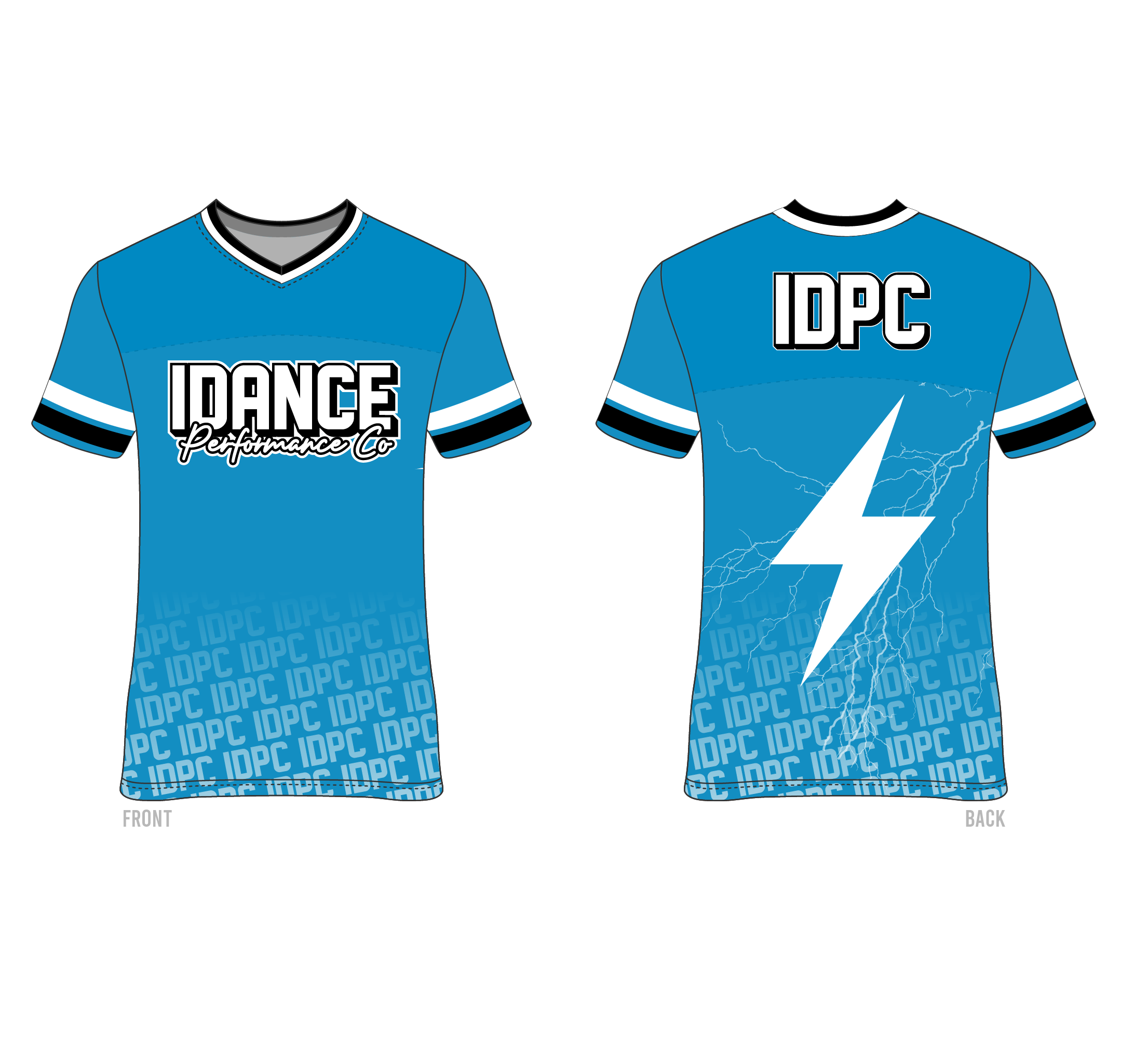 Custom jersey tee's Australian cheer and dance supplier TLC Spirit Wear