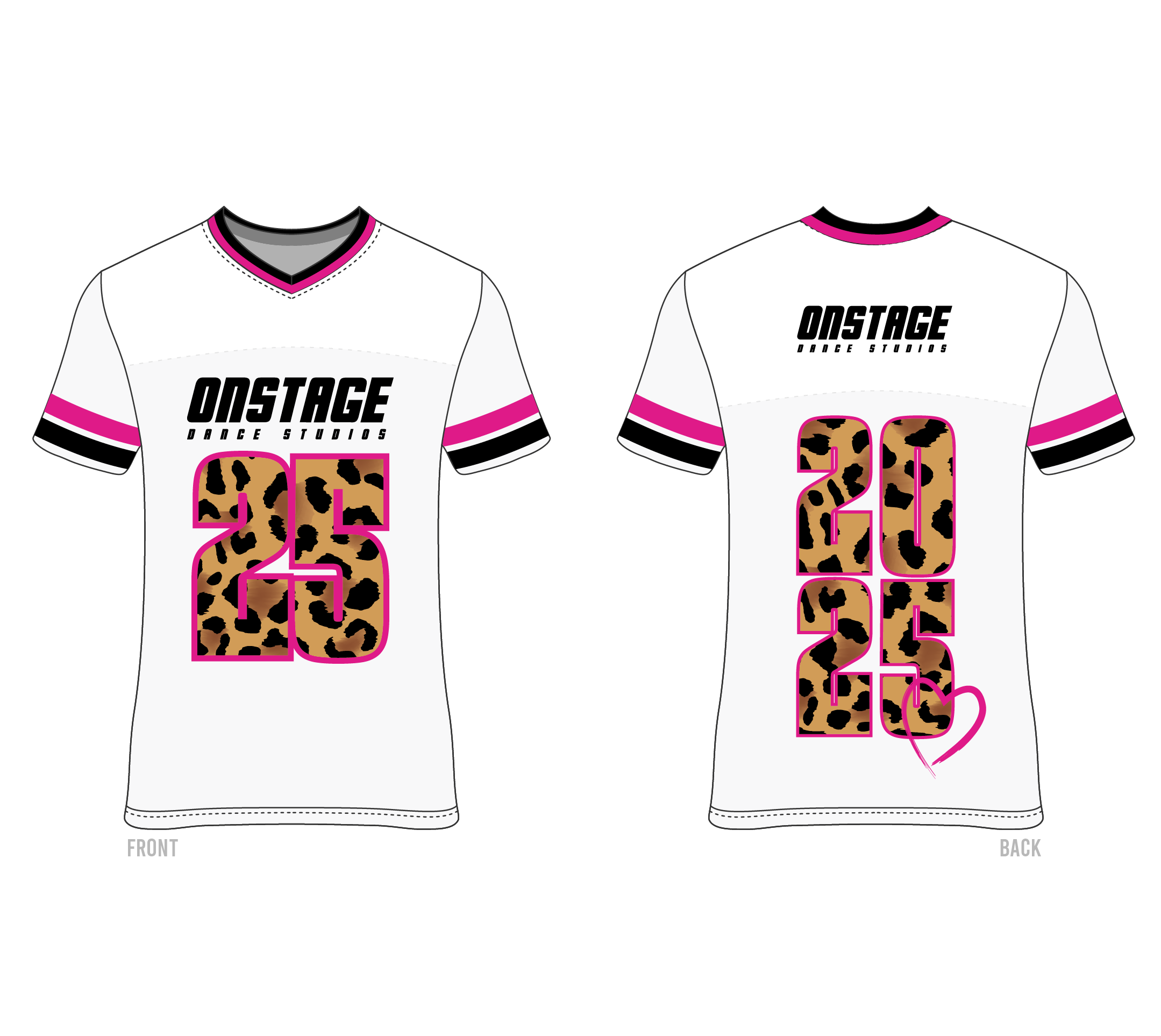 Custom jersey tee's Australian cheer and dance supplier TLC Spirit Wear