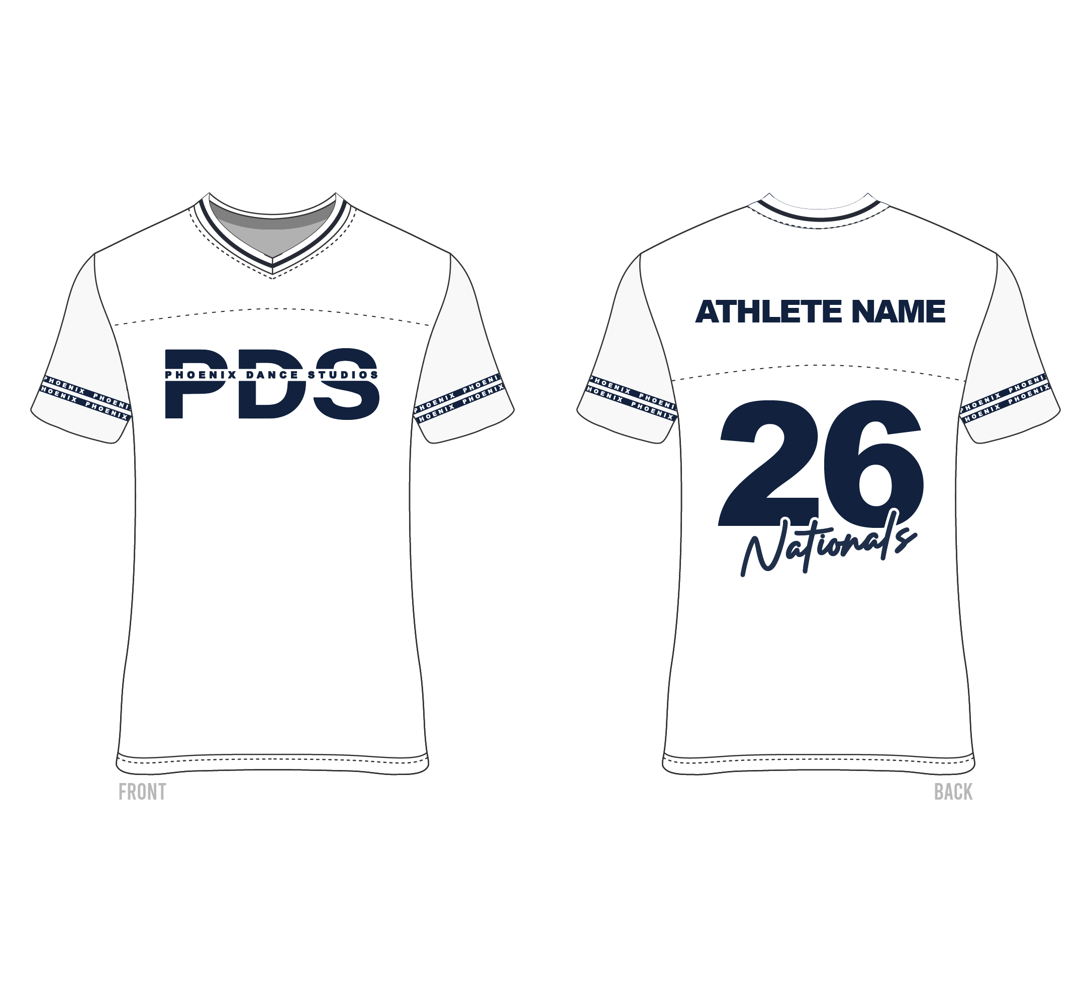 Custom jersey tee's Australian cheer and dance supplier TLC Spirit Wear