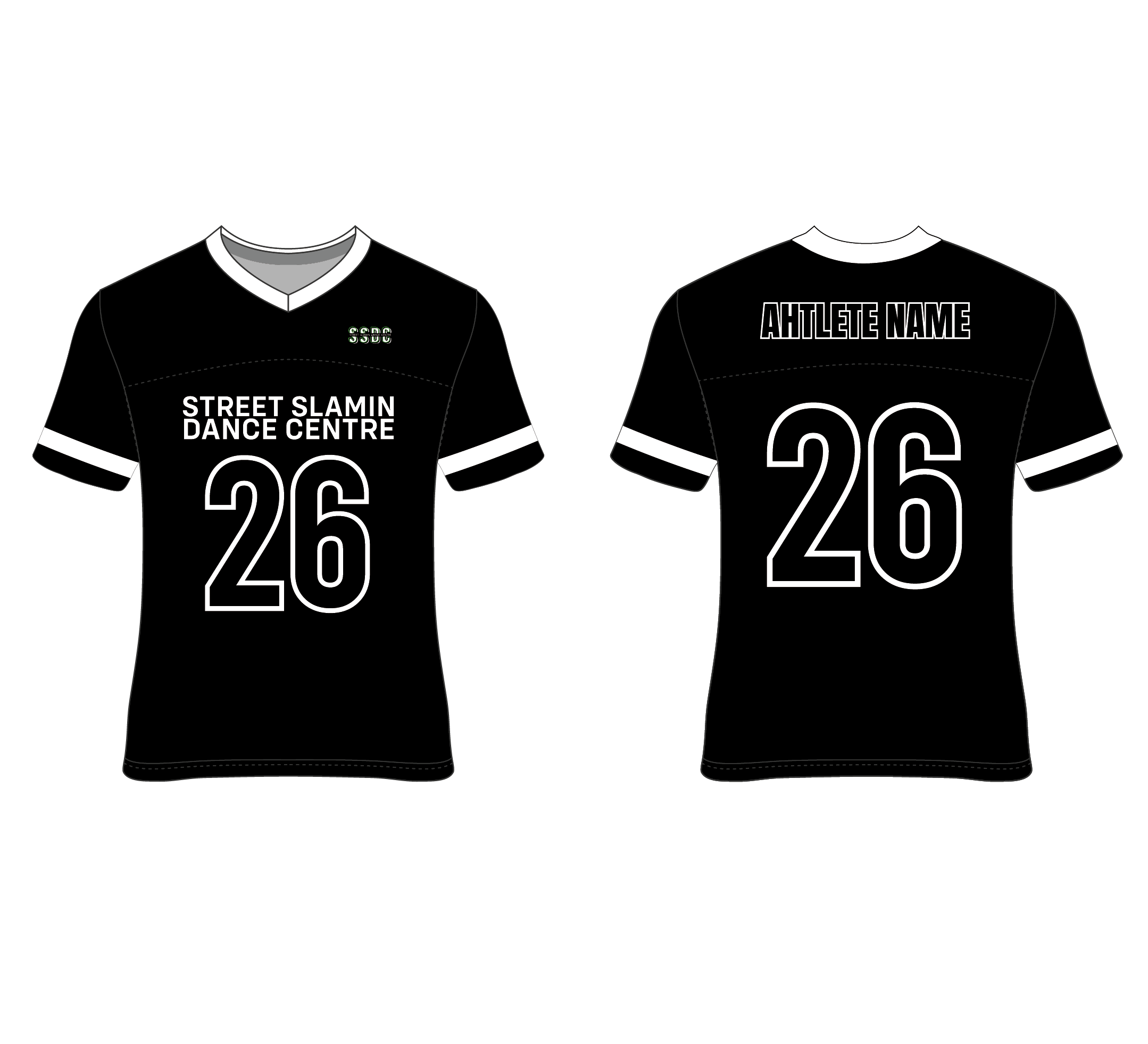 Custom jersey tee's Australian cheer and dance supplier TLC Spirit Wear