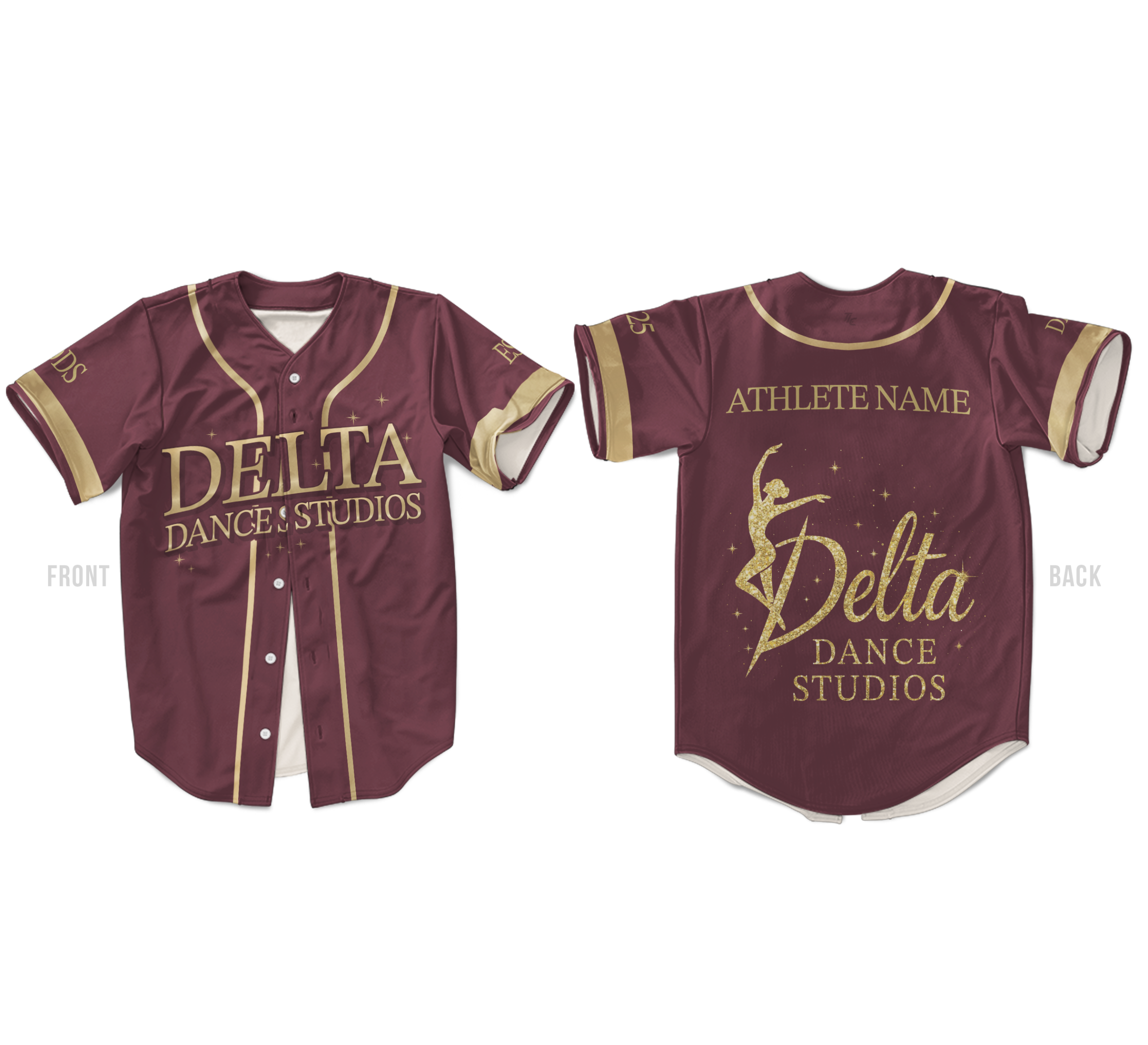 Custom baseball jersey Australian cheer and dance supplier TLC Spirit Wear