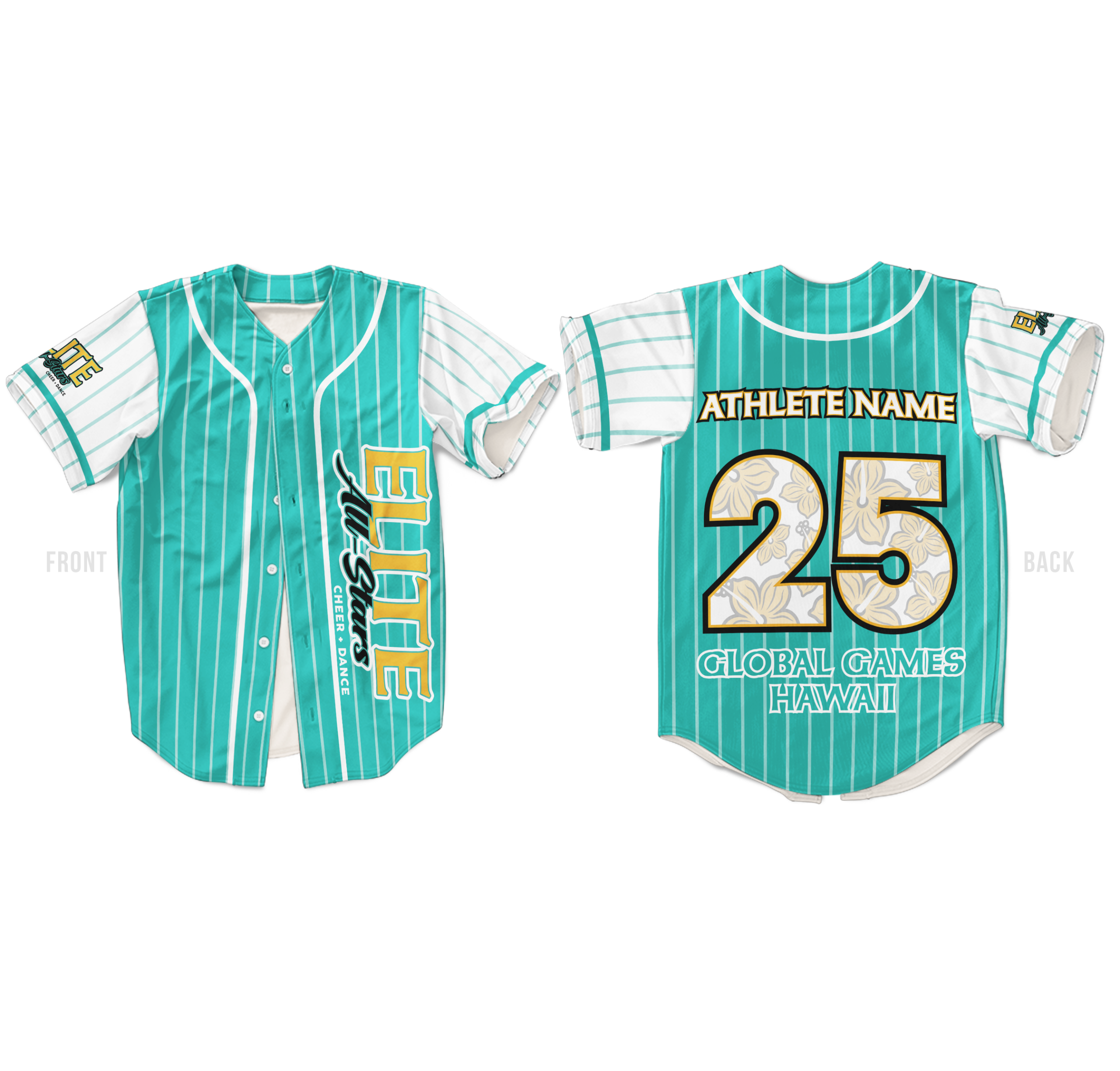 Custom baseball jersey Australian cheer and dance supplier TLC Spirit Wear