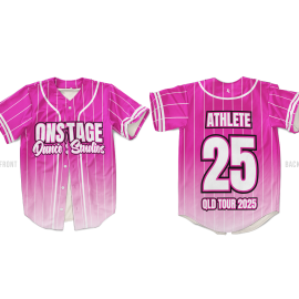 Custom Baseball Jersey – On Stage Dance Studios